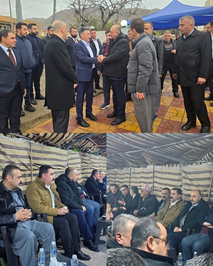 سکرتێرى گشتیى YNDK بەشدارى پرسەى خوالێخۆشبوو خاتوو (زەكیە ئەمین عەبدولڕەحمان)ـی دایکى بەڕێز دکتۆر نورى عوسمان شنگالى دەکات