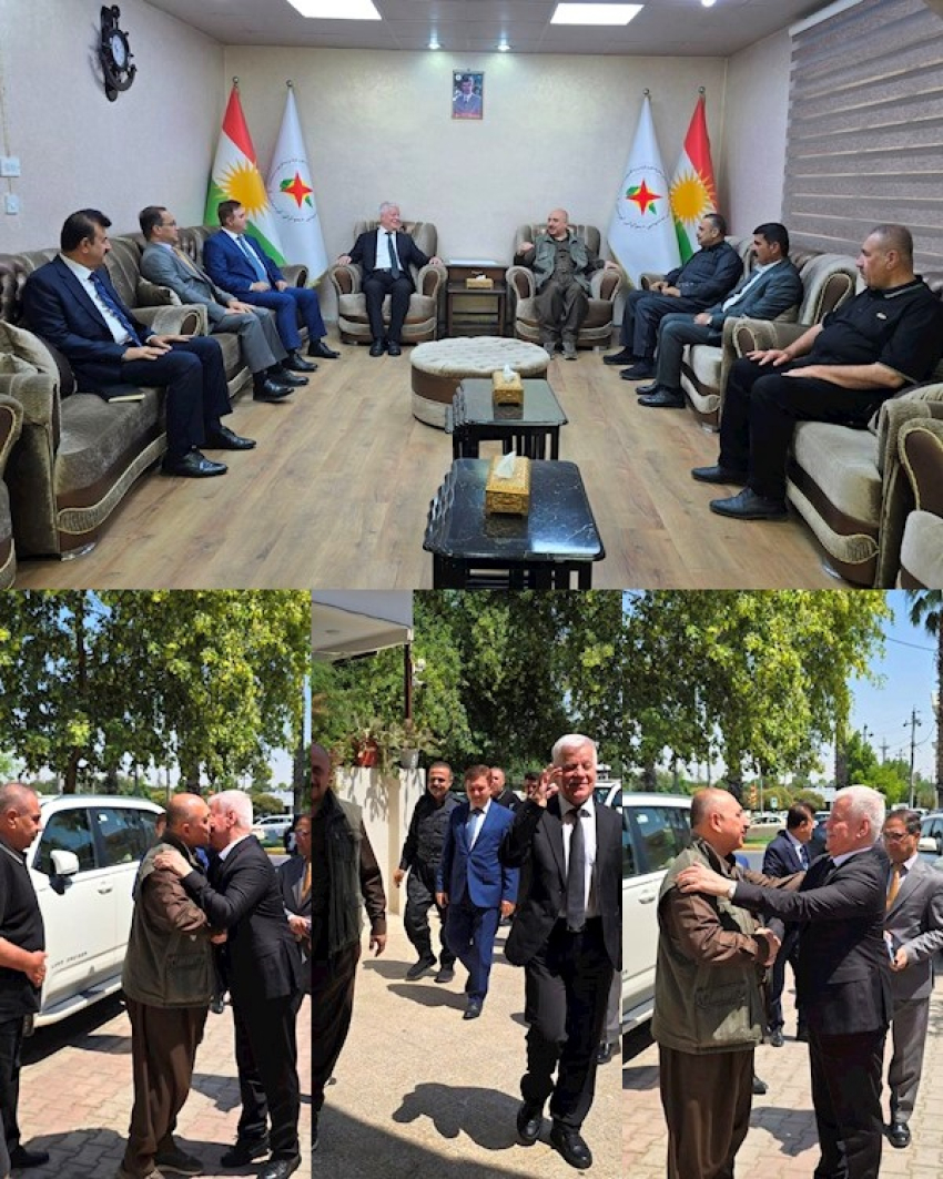 سكرتێری گشتیی YNDK پێشوازى لە شاندى پارتى دیموکراتى کوردستان دەكات