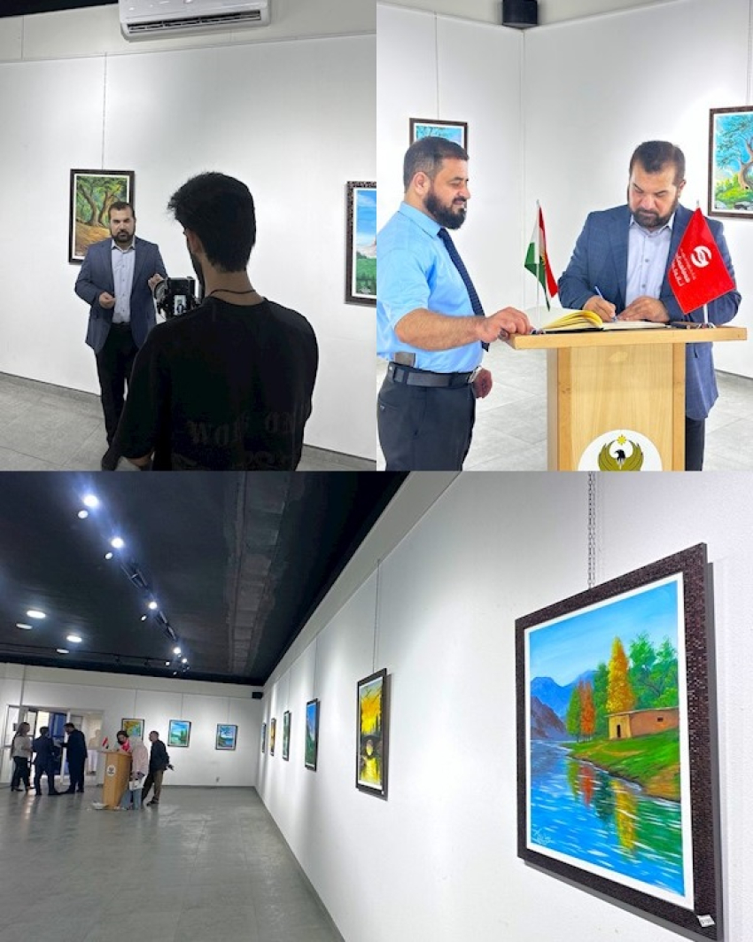 مه‌كته‌بى سياسيى YNDK به‌شداری پێشانگاى تايبه‌تى هونه‌رمه‌ند ره‌زوان نانه‌كه‌لى ده‌كات